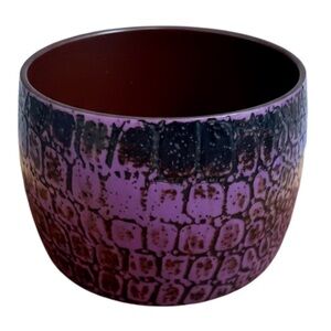 3/$15 Purple Croc Embossed Textured Cuff Bangle Bracelet